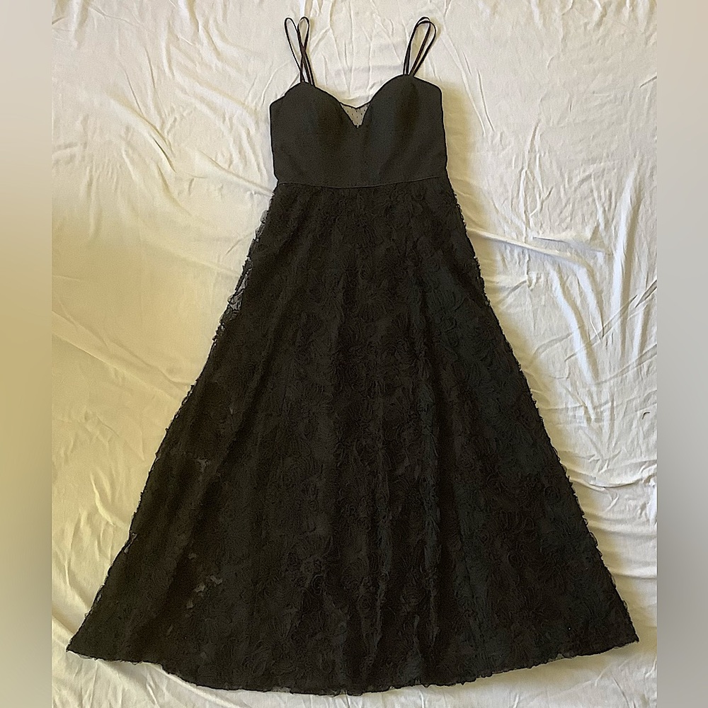 Aidan Mattox - Black Strapless Size 8 Gown